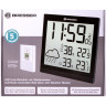 Метеостанция (настенные часы) BRESSER TemeoTrend JC LCD с радиоуправлением, черная 73267